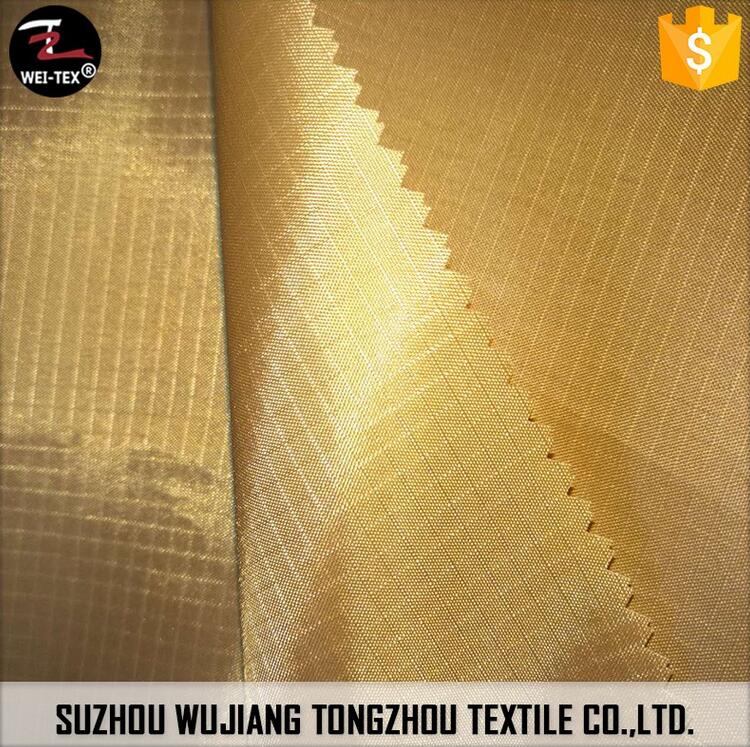 210T 0.3 Ripstop PU Coated Taffeta Fabric